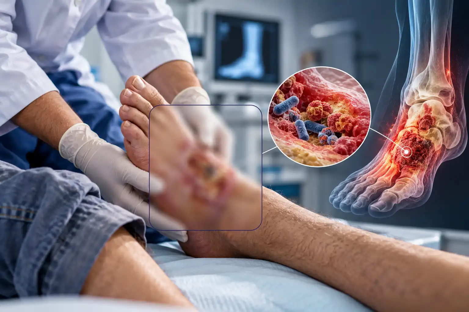 قطع پا به دلیل عفونت