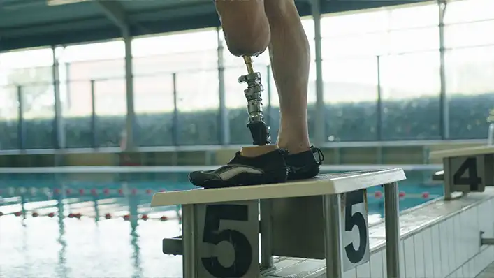 ورزش با پای مصنوعی